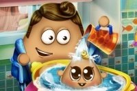 Baby Pou waschen Baby Pou waschen