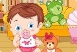 Baby mit Teddybaer Baby mit Teddybaer