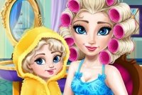 Elsa und Tochter stylen Elsa und Tochter stylen