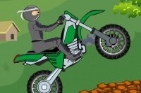 Ninja auf dem Motorrad Ninja auf dem Motorrad