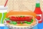 Selbstgemachter Hotdog Selbstgemachter Hotdog