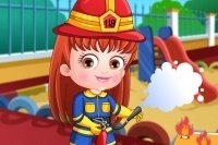 Baby Hazel Feuerwehrfrau