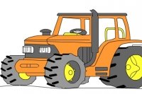 Traktor zeichnen